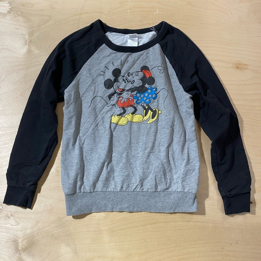 Disney Kids Black and Gray Shirt Large (OE)